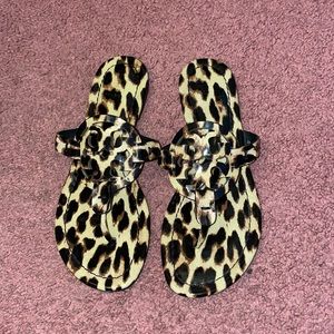 Tory Burch Miller sandals leopard